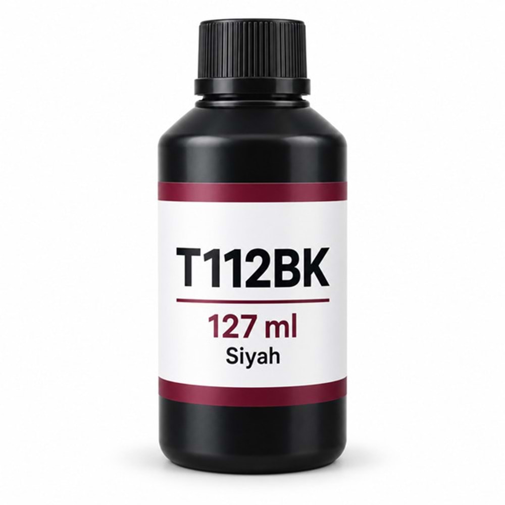Epson T112BK Siyah Muadil Mürekkep 127 ml