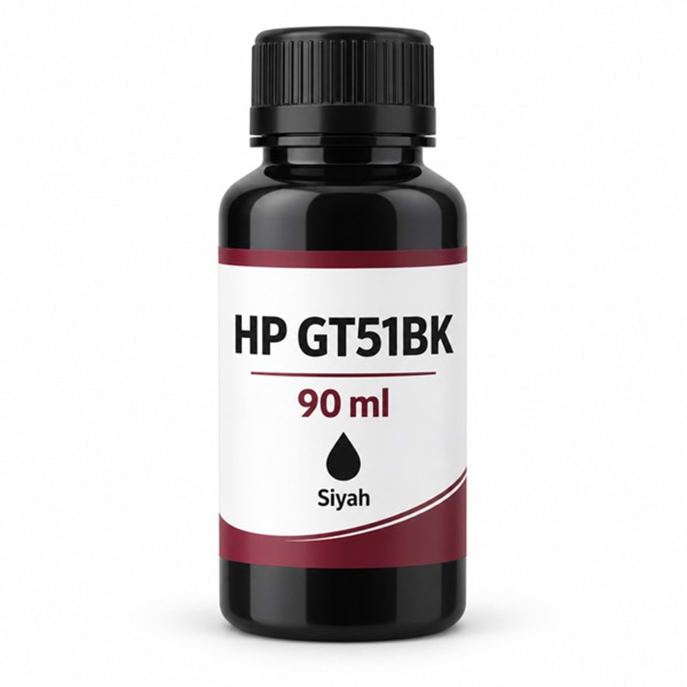 Hp Gt51Bk Siyah Muadil Mürekkep 90 ml