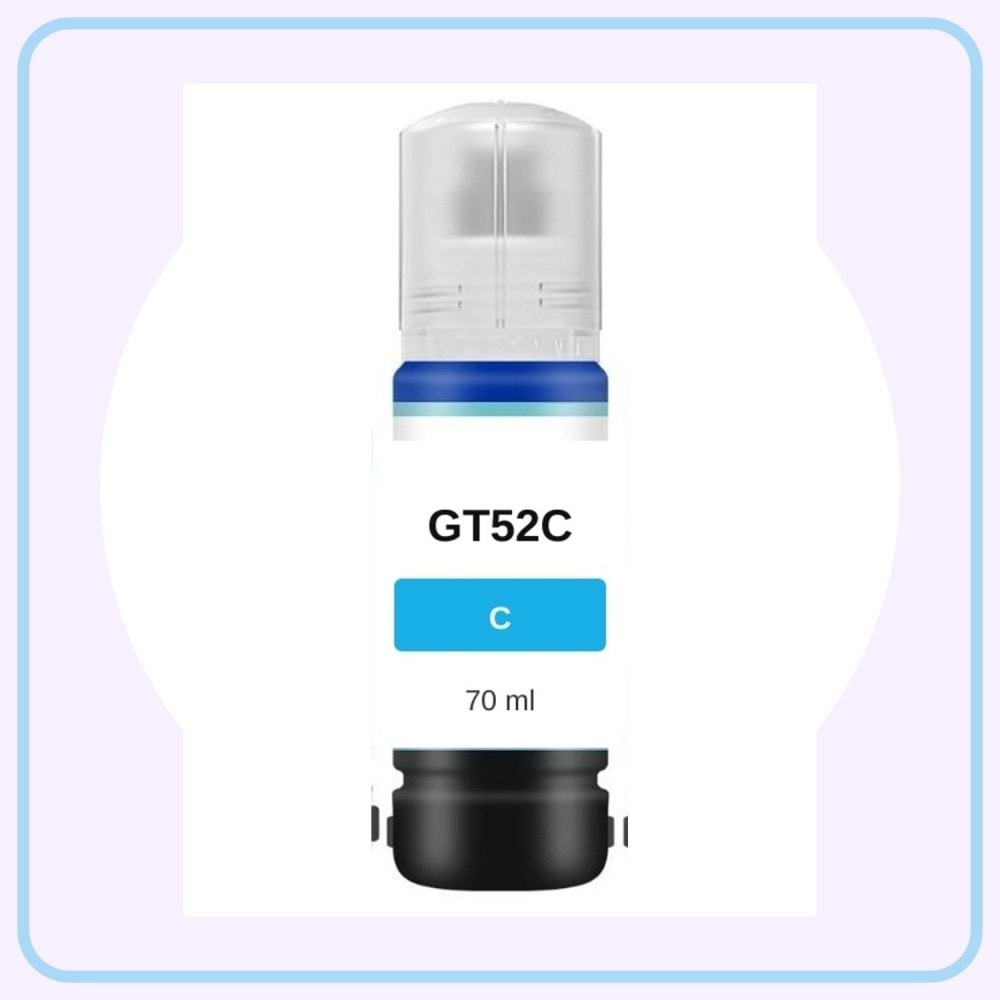 Hp Gt52C Mavi Muadil Mürekkep 70 ml