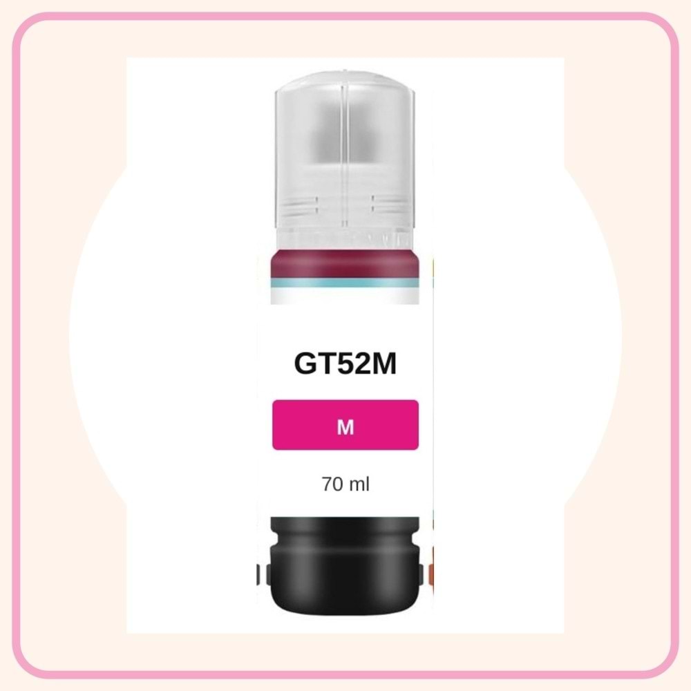 Hp Gt52M Kırmızı Muadil Mürekkep 70 ml