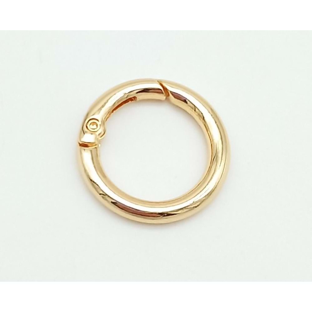 Çanta Aksesuar 2 Cm Light Gold Yaylı Halka 1 Adet