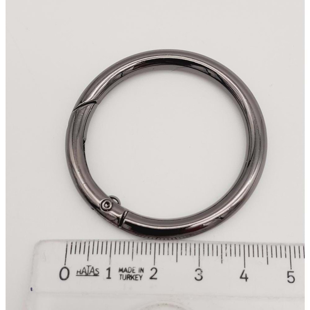 Çanta Aksesuar 4 Cm Füme Yaylı Halka 1 Adet