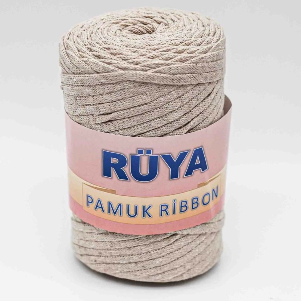 Çanta Aksesuar Bej Renk Pamuk Ribbon No:8