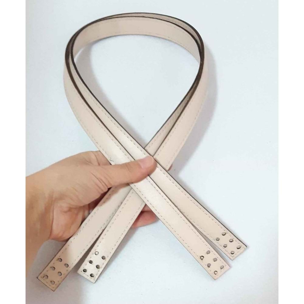 Çanta Aksesuar Krem Renk 70X2 Cm Çanta Sapı