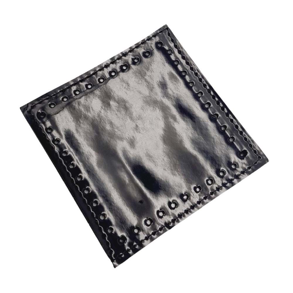 Çanta Aksesuar 10x10 cm Kare Rugan Deri Siyah Renk 1 Adet