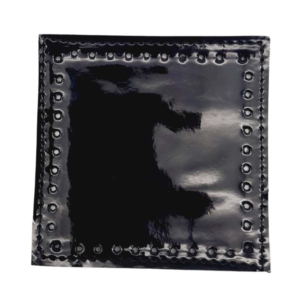Çanta Aksesuar 10x10 cm Kare Rugan Deri Siyah Renk 1 Adet