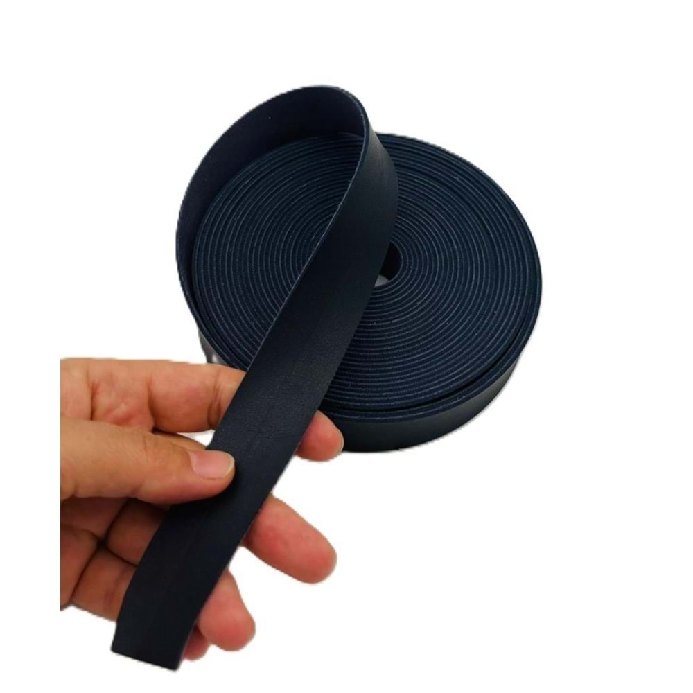 Çanta Aksesuar 2.5 Cm Şerit Suni Deri Lacivert Renk 1 metre