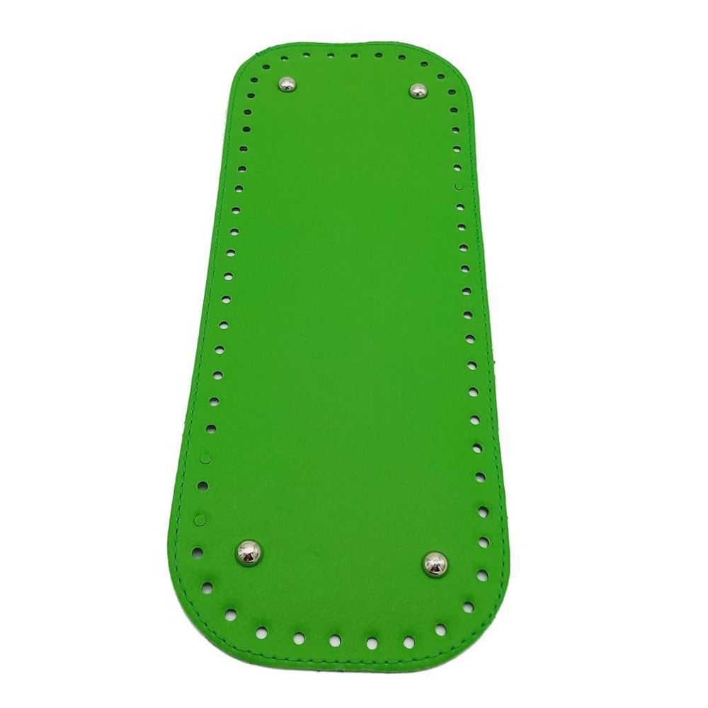 Çanta Aksesuar Suni Deri Yeşil Renk 32X12 cm Dikdörtgen Çanta Tabanı