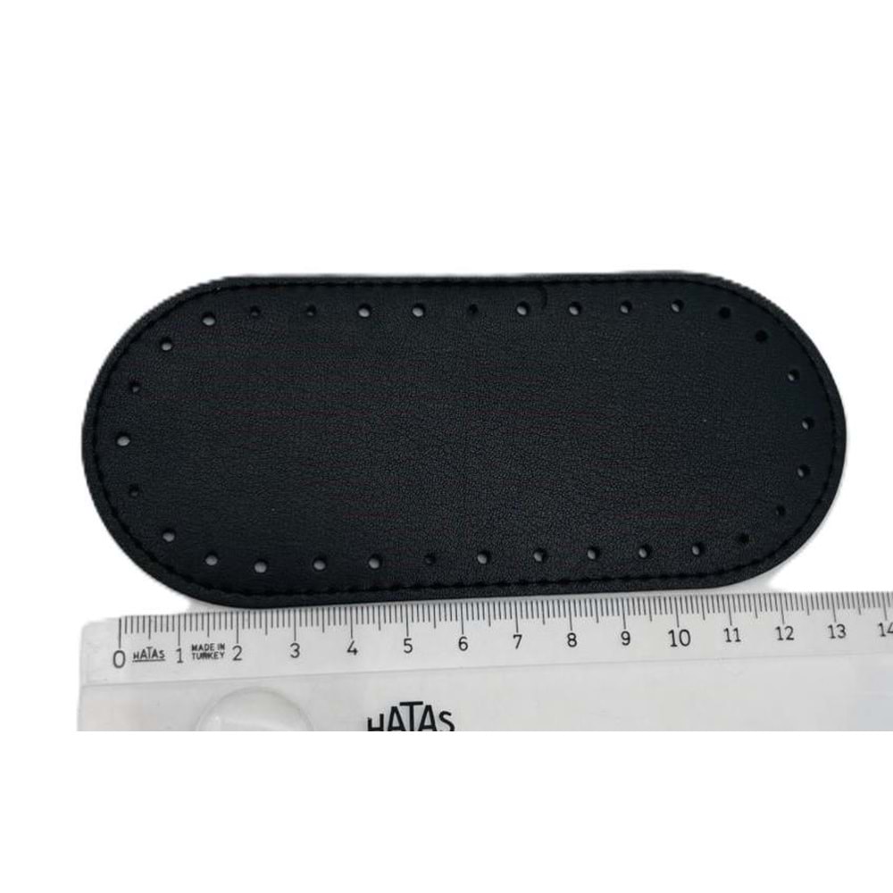 Çanta Aksesuar Siyah Renk 14x6 Cm Oval Çanta Tabanı Telefon Çantası Tabanı