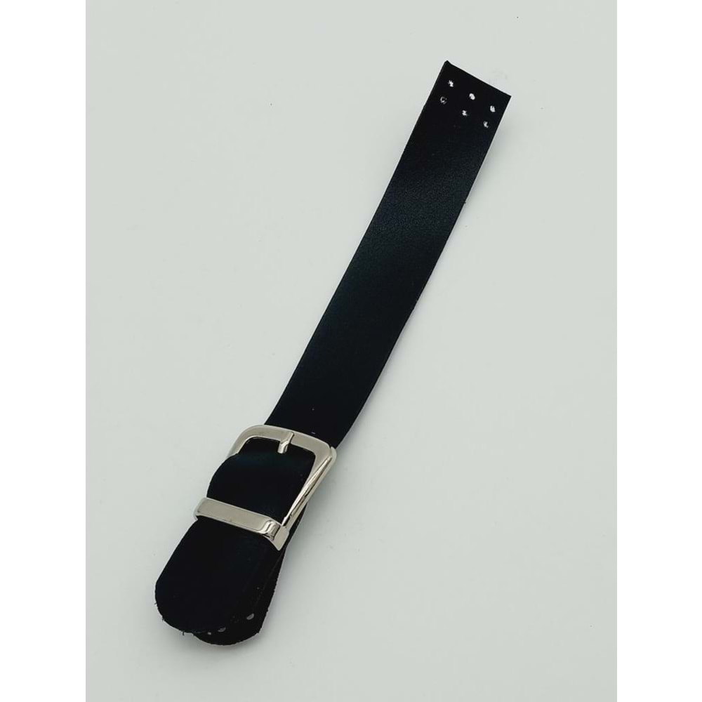 Çanta Aksesuar Tek Kat 18 Cm Suni Deri Siyah Kapak Gümüş Metal