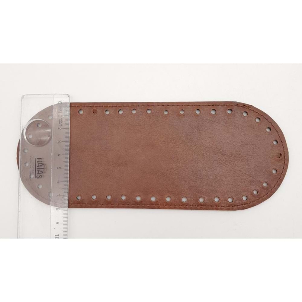 Çanta Aksesuar Suni Deri Taba Renk 20X8 cm Oval Çanta Tabanı