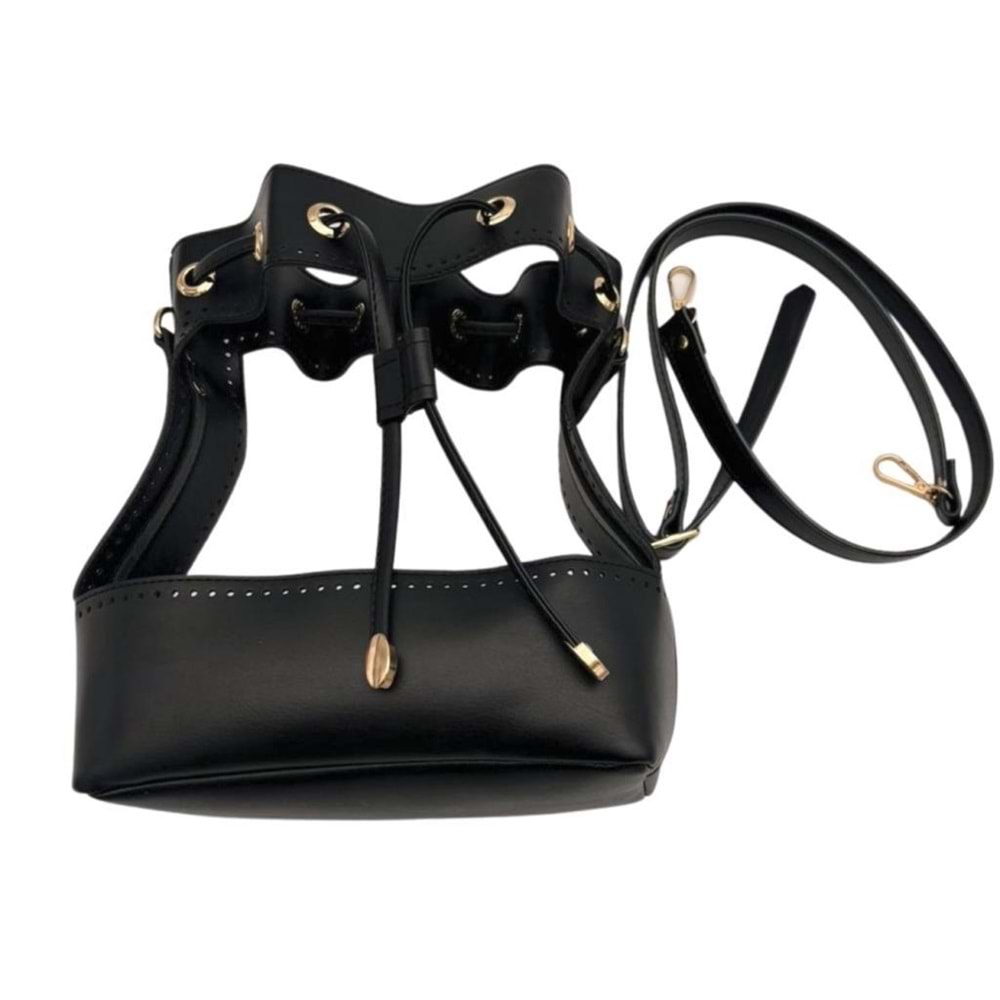 Çanta Aksesuar Torba Model Çanta Yapım Aparatı Siyah Renk Light Gold Metalli