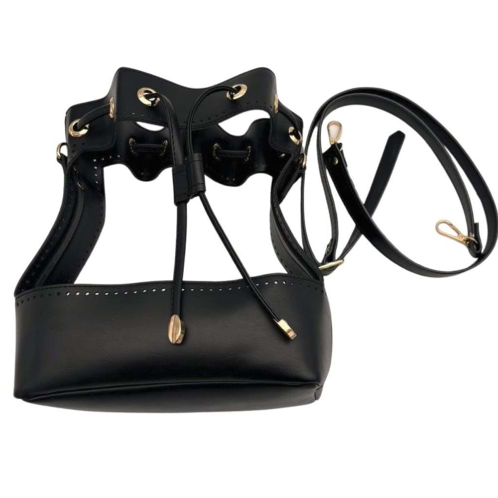 Çanta Aksesuar Torba Model Çanta Yapım Aparatı Siyah Renk Light Gold Metalli