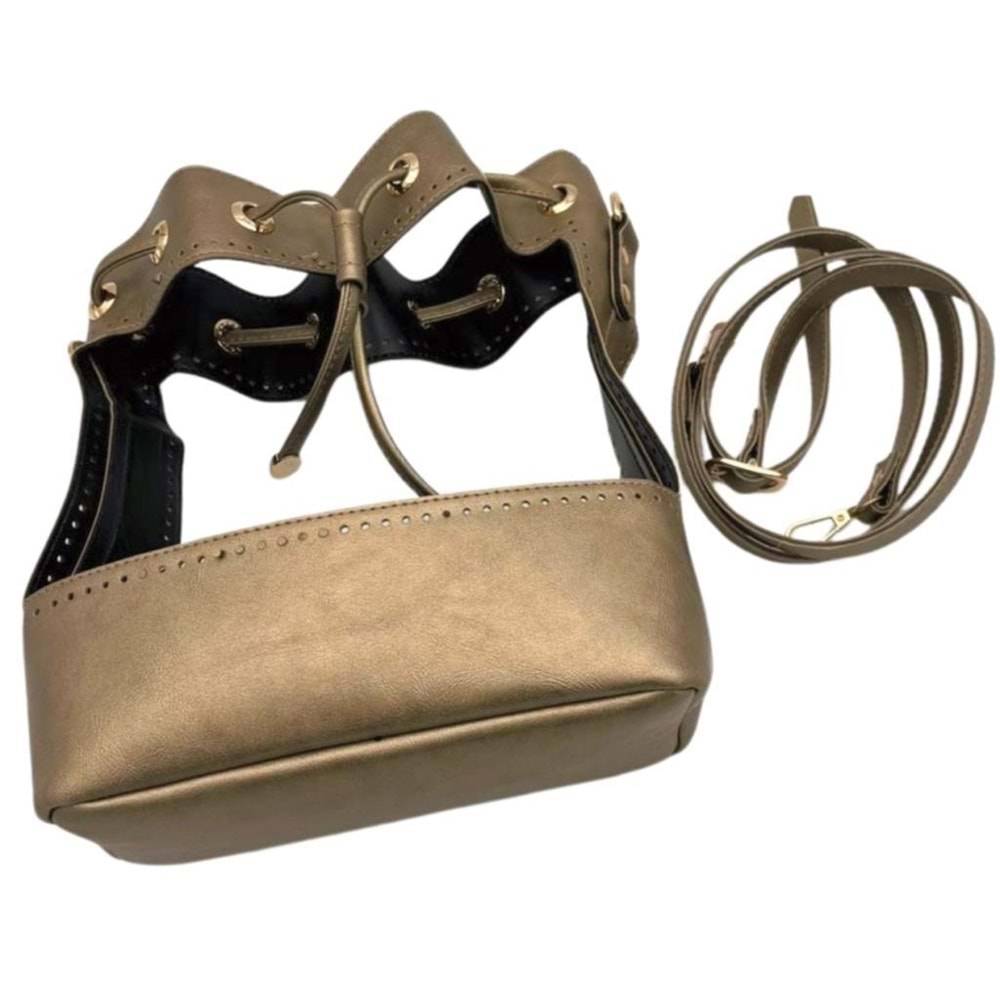 Çanta Aksesuar Torba Model Çanta Yapım Aparatı Gold Renk Light Gold Metalli