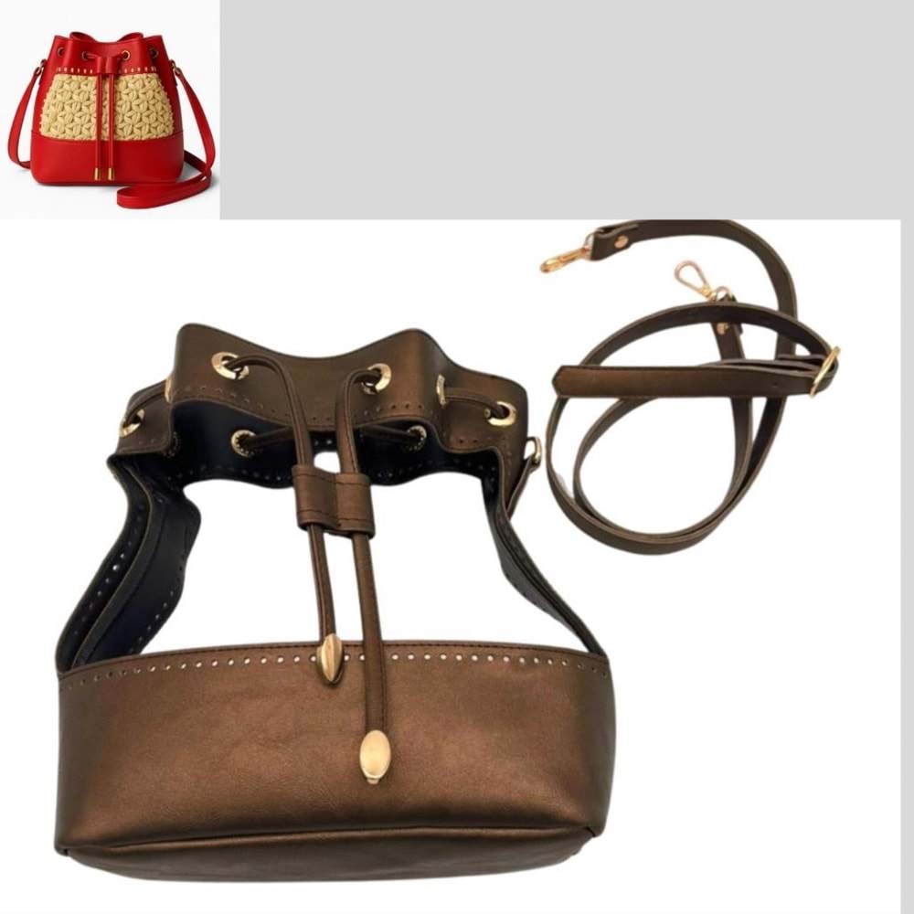 Çanta Aksesuar Torba Model Çanta Yapım Aparatı Bakır Renk Light Gold Metalli