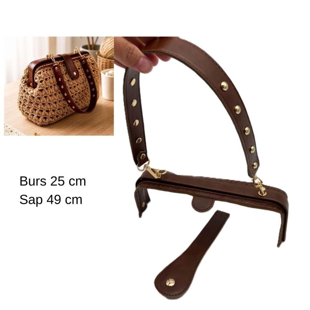 Çanta Aksesuar 25 Cm Lüks Model Çanta Seti Taba Light Gold Metalli