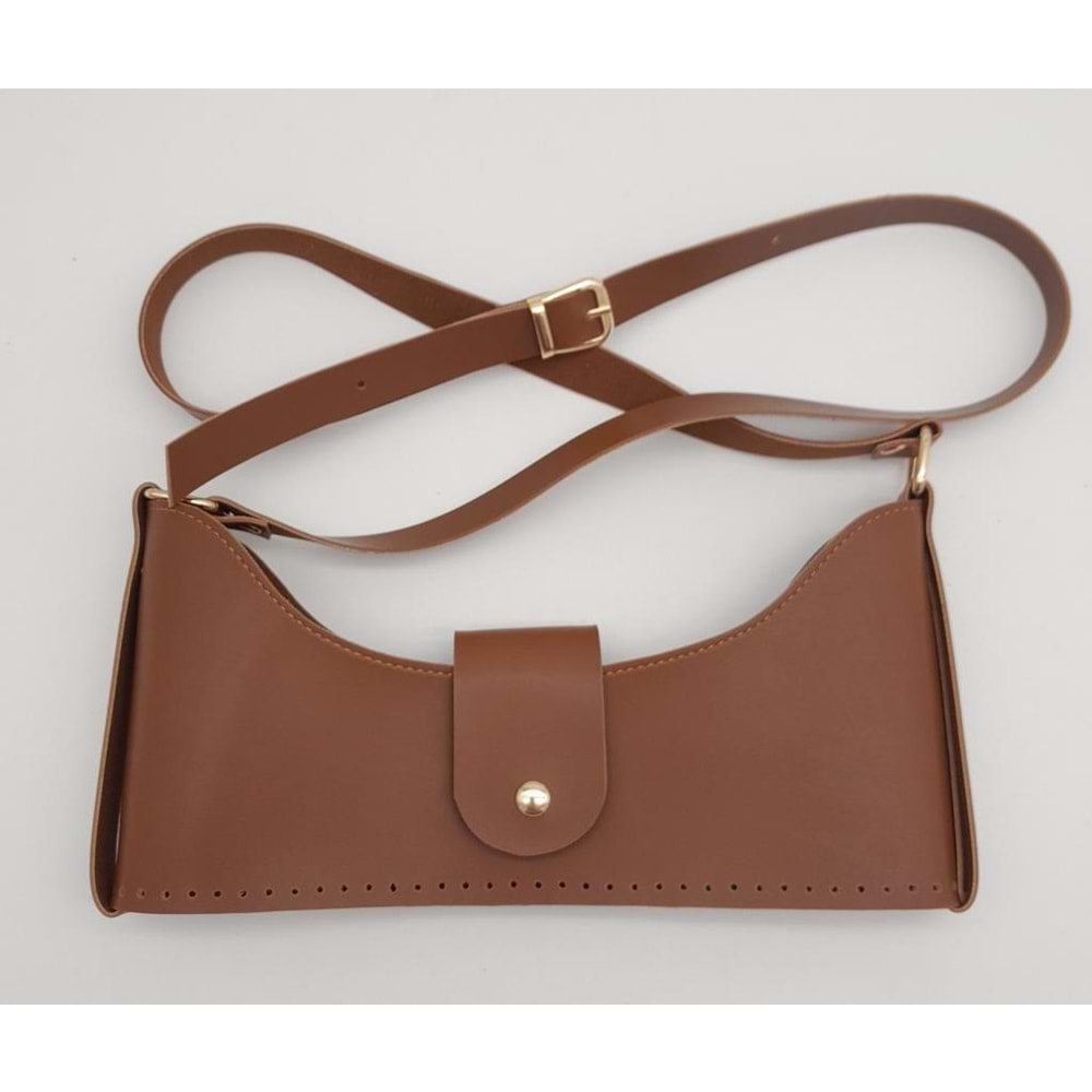 Çanta Aksesuar Taba Suni Deri 120x2 cm Çanta Saplı Deri Seti Light Gold Metalli