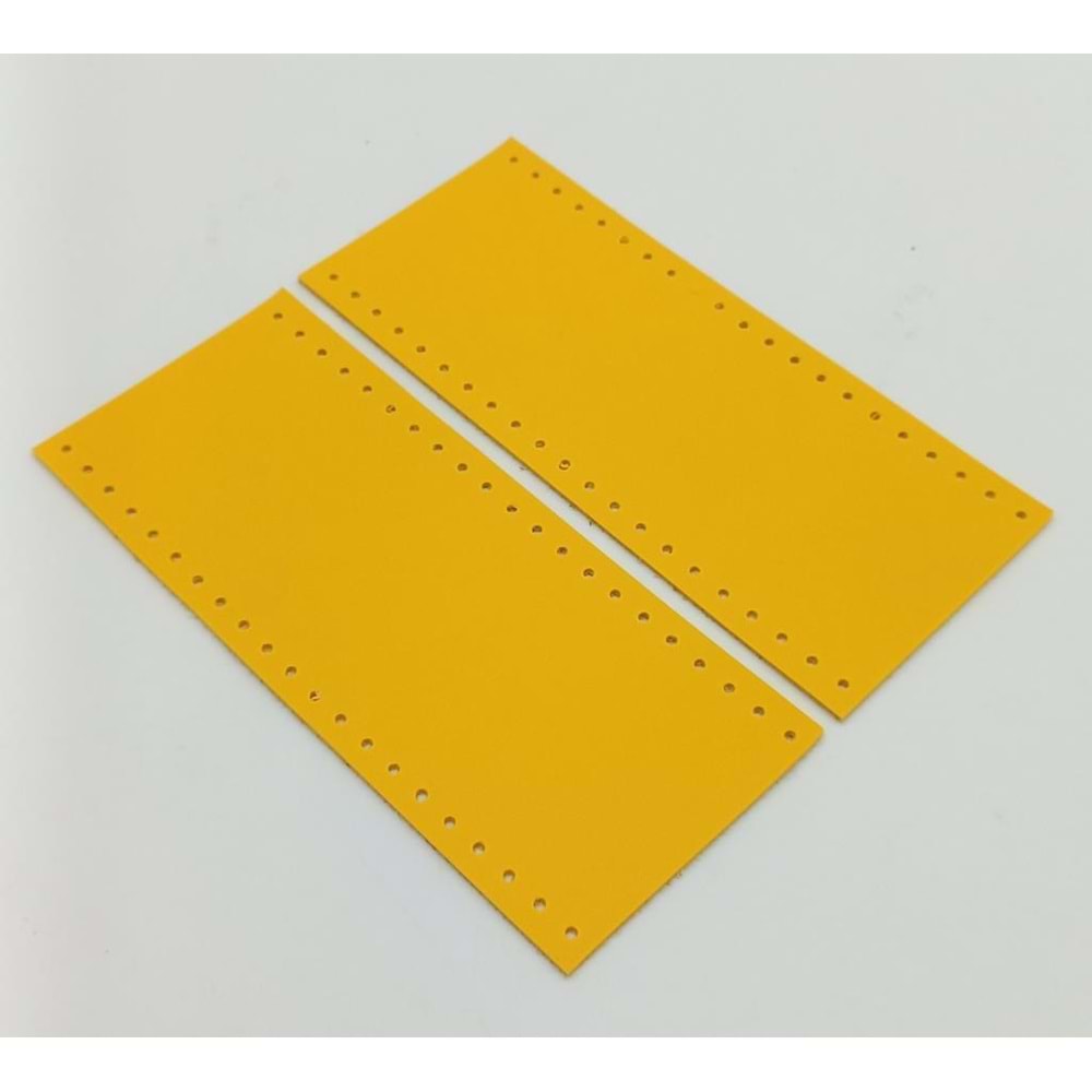 Çanta Aksesuar Suni Deri Tutma Sapı Sarı Simit Sap 17x7.5 Cm