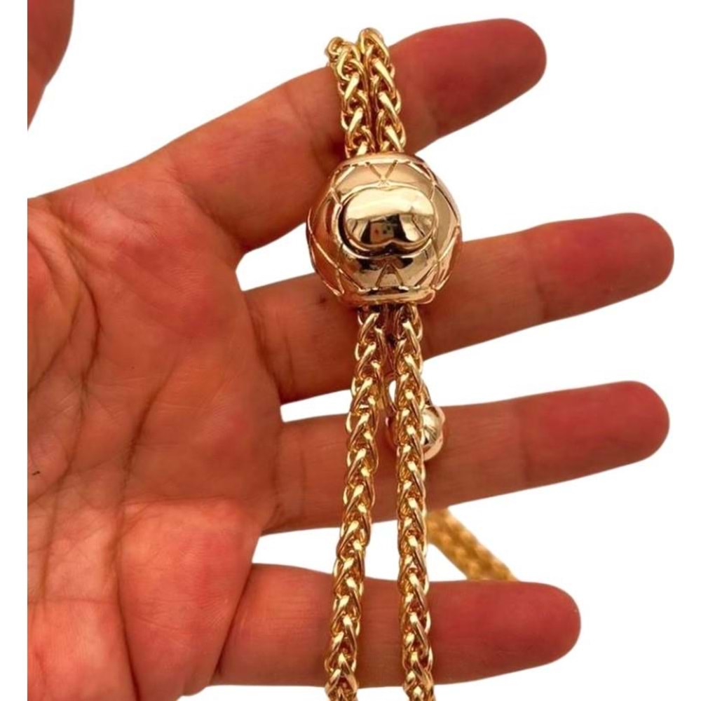 Çanta Aksesuar Light Gold Yuvarlak Yaylı Büzgü Aparatı