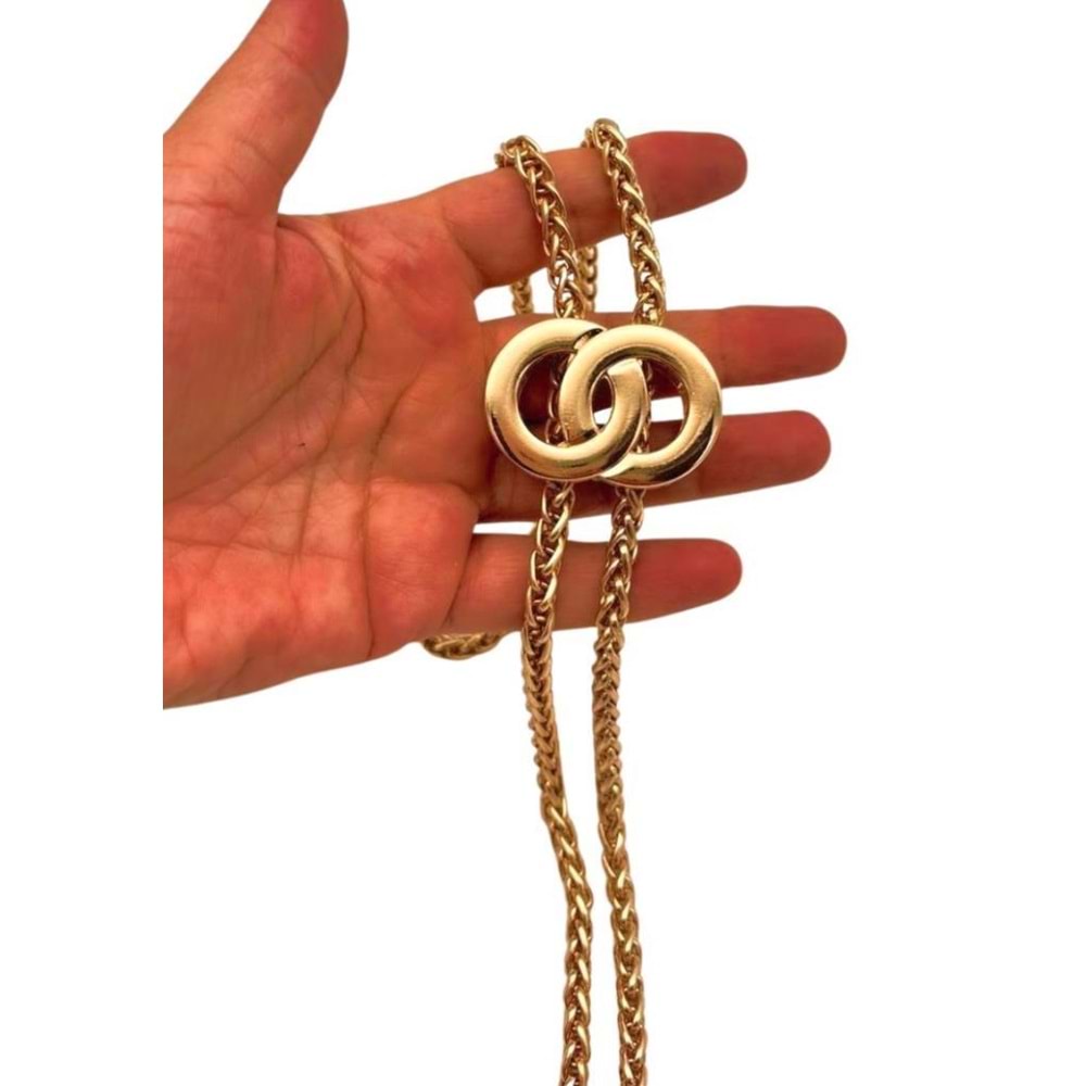 Çanta Aksesuar Light Gold Çift Halka Yaylı Büzgü Aparatı