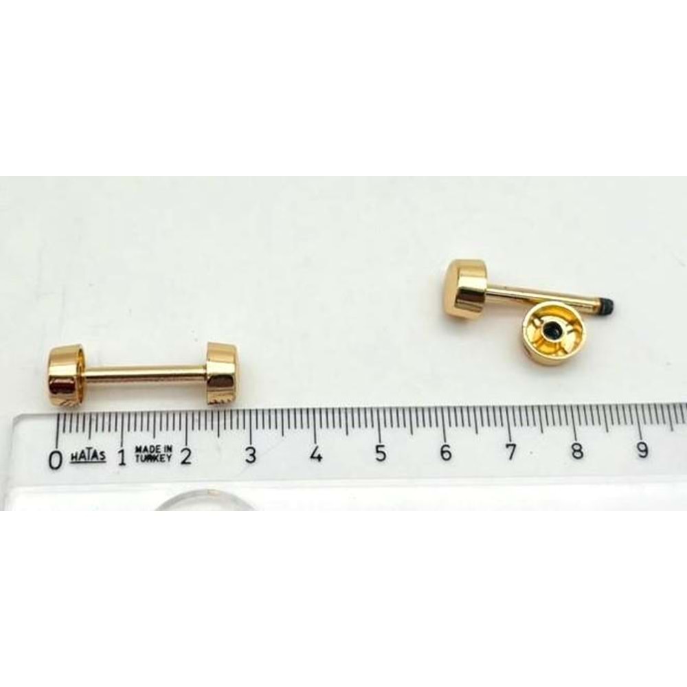 Çanta Aksesuar 3 Cm Vidalı Böce Light Golden Renk (Halter) 2 Adet