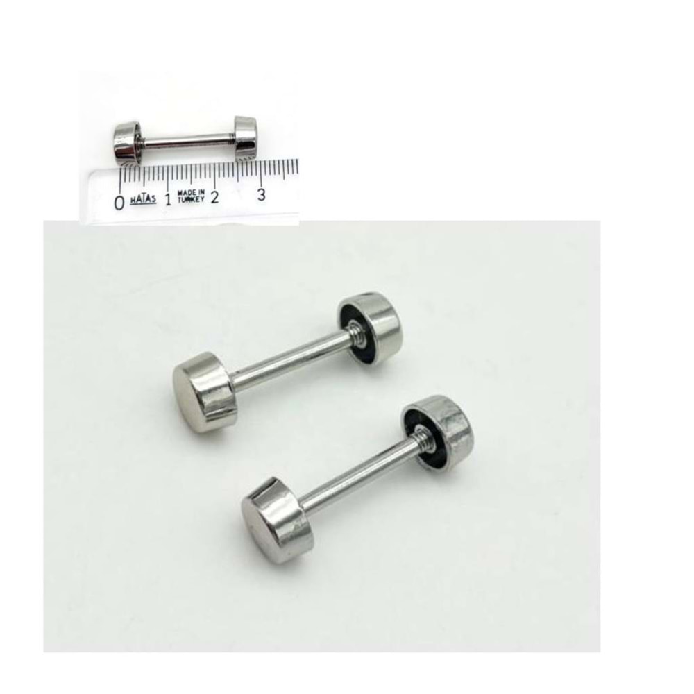 Çanta Aksesuar 3 Cm Vidalı Böce Silvery Renk (Halter) 2 Adet