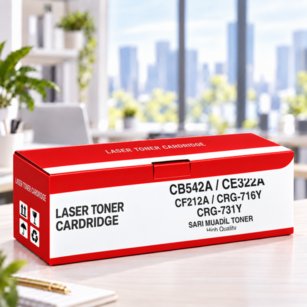 Cb542A / Ce322A / Cf212A / Crg-716Y / Crg-731Y Sarı Muadil Toner 1.500 Baskı