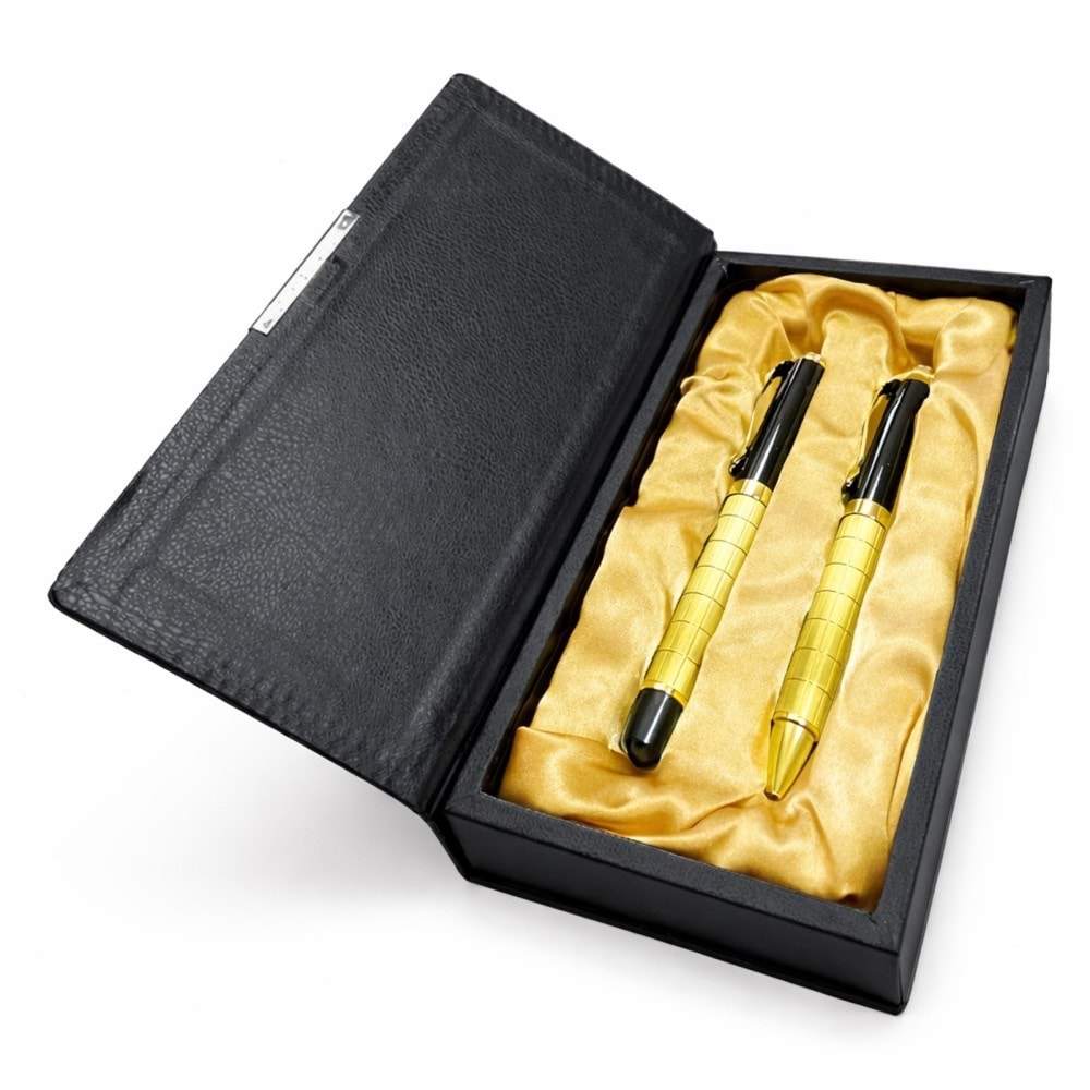 ÇAYGÖREN ALTIN İKİLİ KALEM SETİ