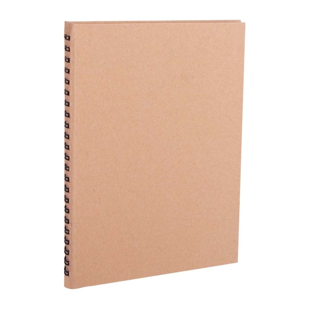 BASINEVLERİ KRAFT SPİRALLİ TARİHSİZ DEFTER (15X21 CM)