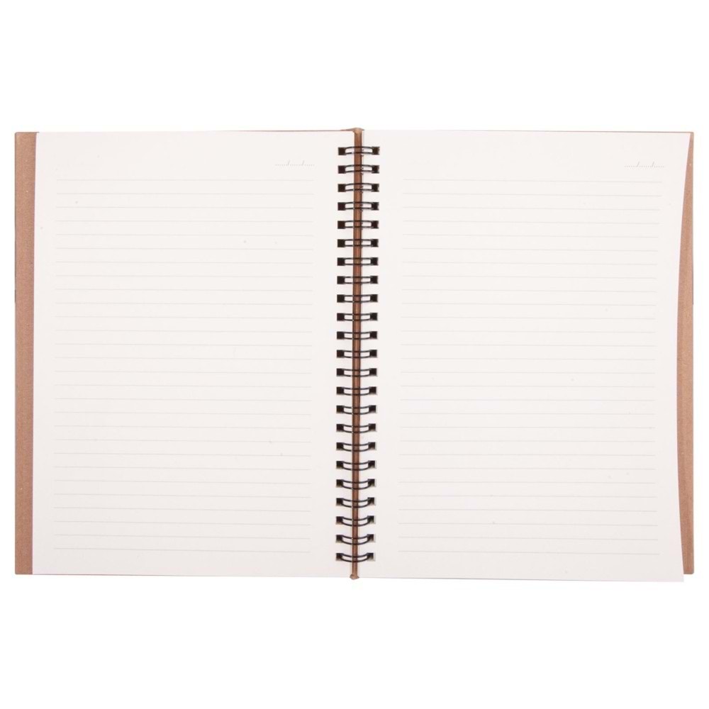 BASINEVLERİ KRAFT SPİRALLİ TARİHSİZ DEFTER (15X21 CM)