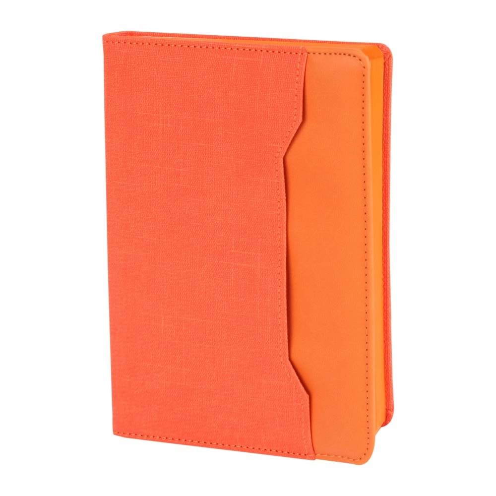 KORU TURUNCU TARİHSİZ DEFTER (15X21 CM)