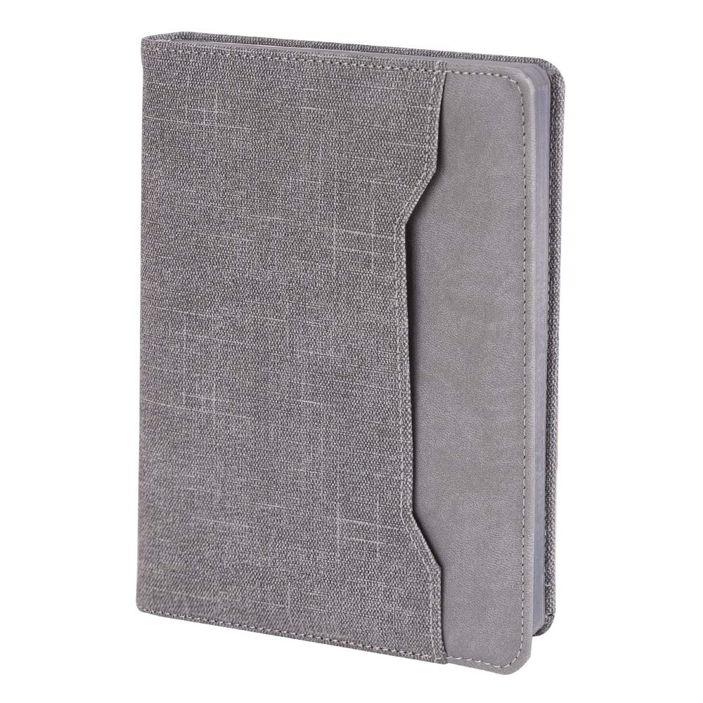 KORU GRİ TARİHSİZ DEFTER (15X21 CM)