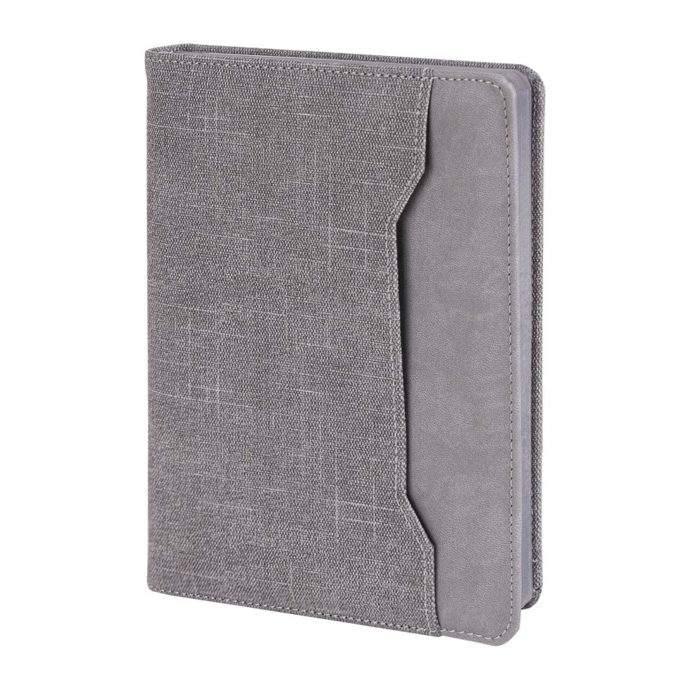 KORU GRİ TARİHSİZ DEFTER (15X21 CM)