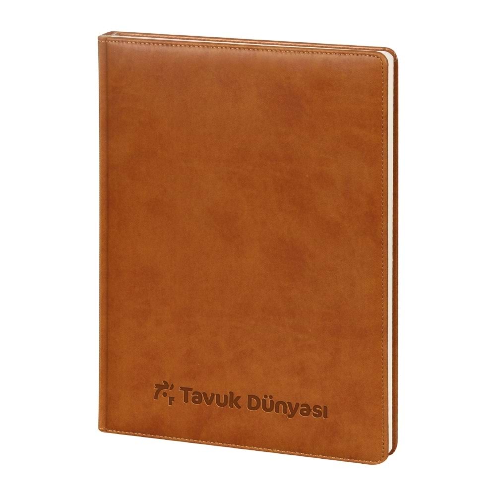 YAKACIK TABA TARİHLİ GÜNLÜK CİLTLİ AJANDA (20X28 CM)
