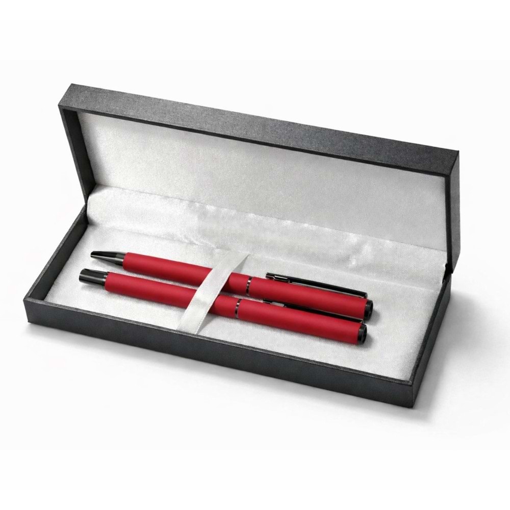 SUNGURLU KIRMIZI İKİLİ KALEM SETİ