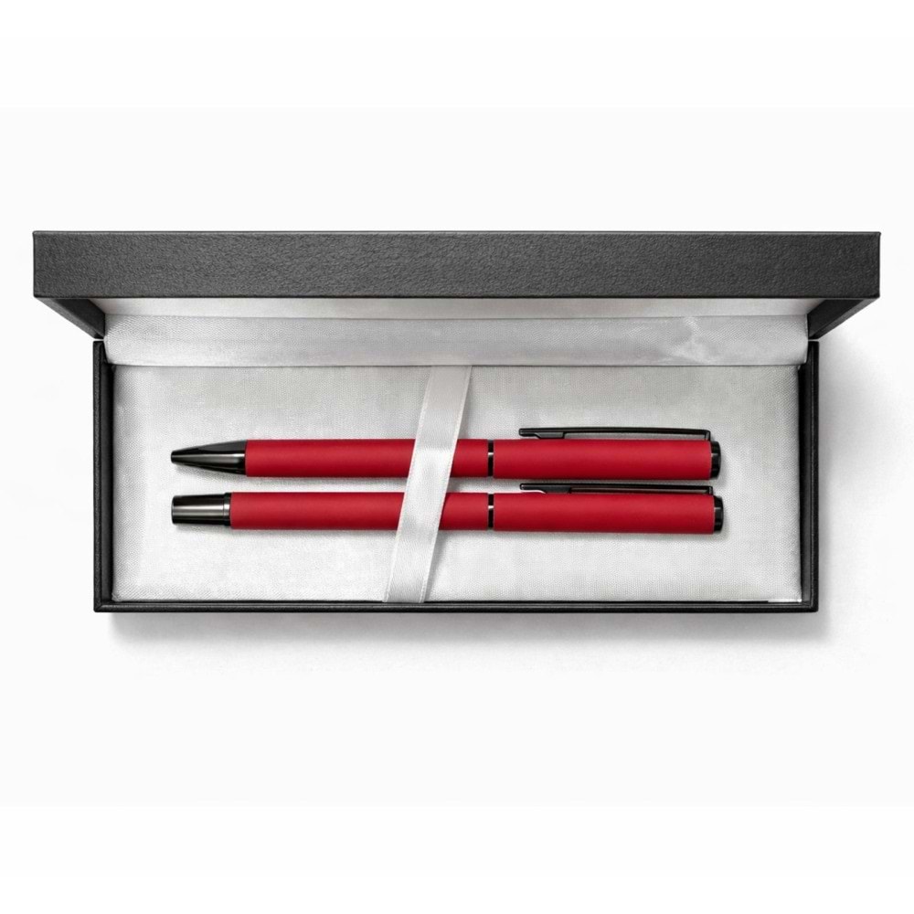 SUNGURLU KIRMIZI İKİLİ KALEM SETİ