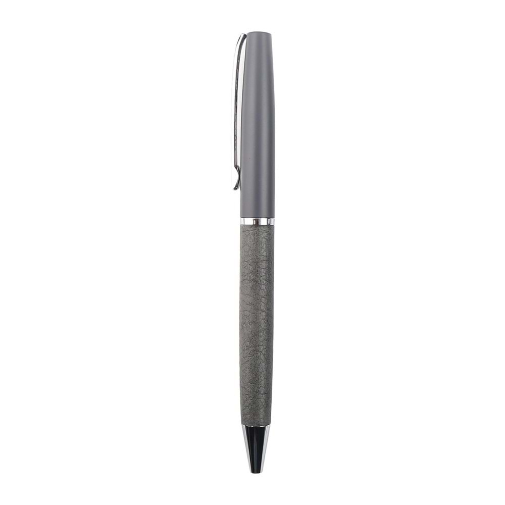 SALİHLİ GRİ METAL DERİLİ TÜKENMEZ KALEM