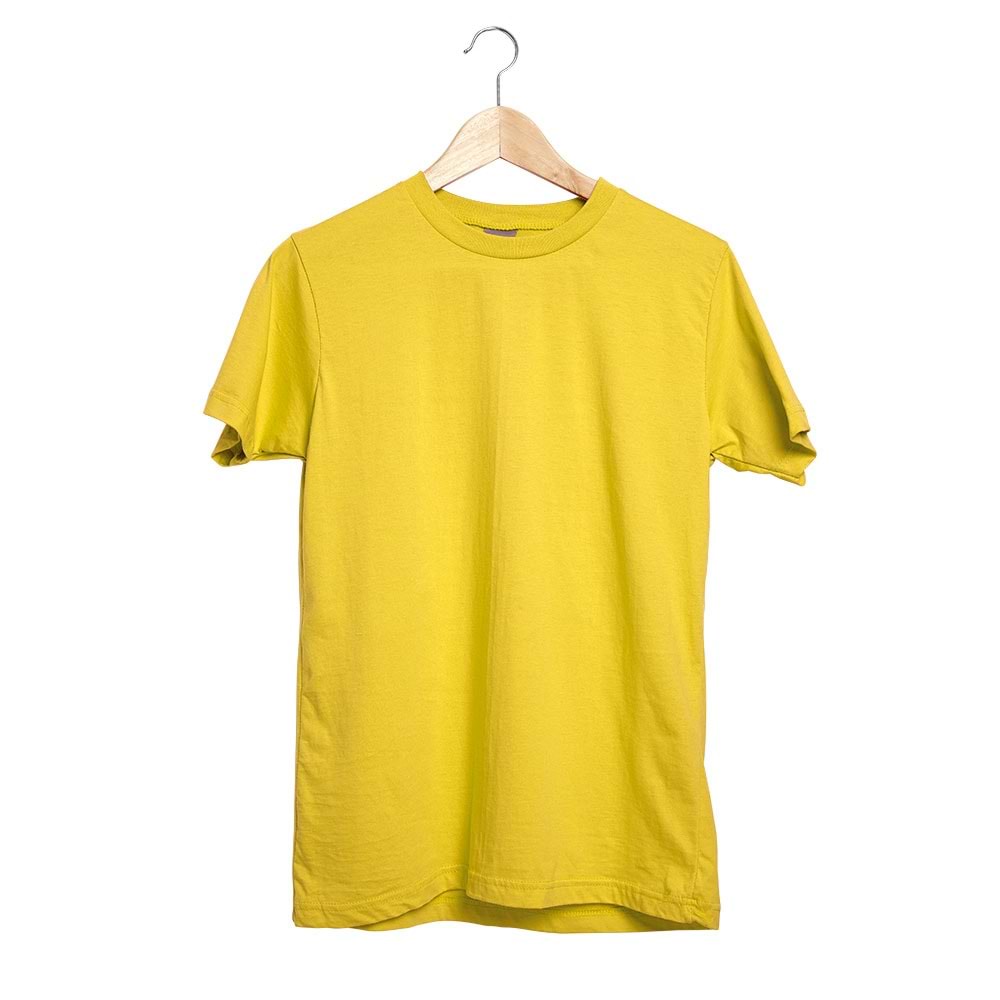 GARDENYA SARI XXL SIFIR YAKA TİŞÖRT
