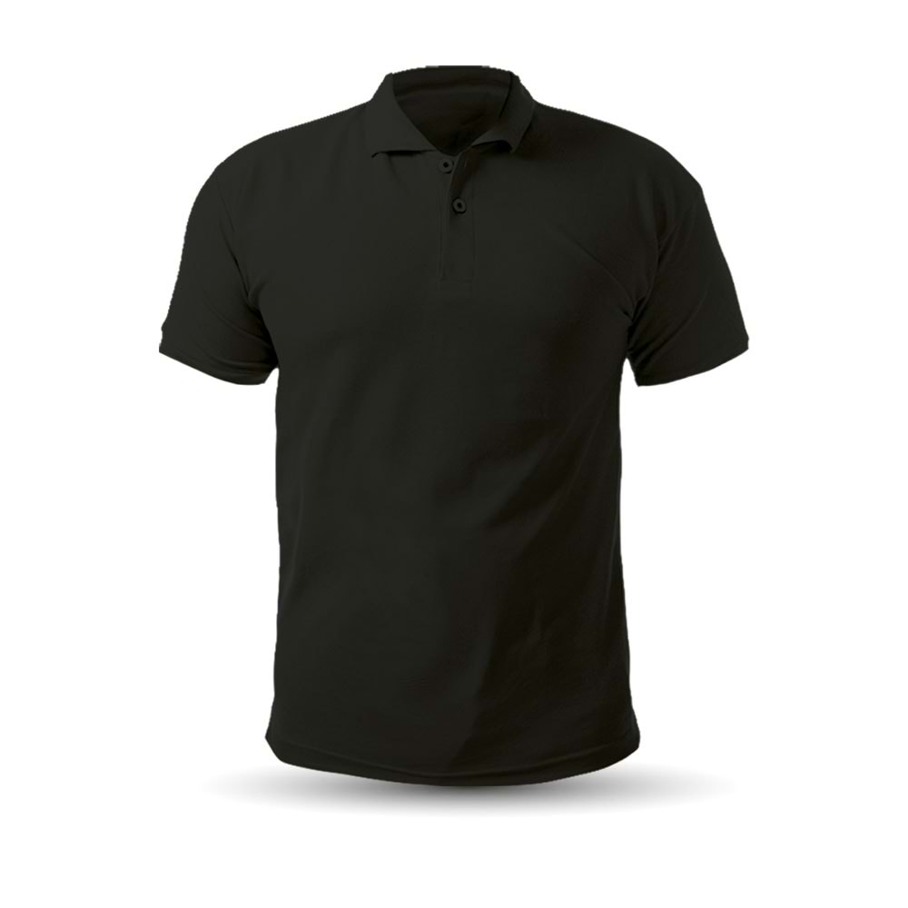 AÇELYA SİYAH M POLO YAKA TİŞÖRT
