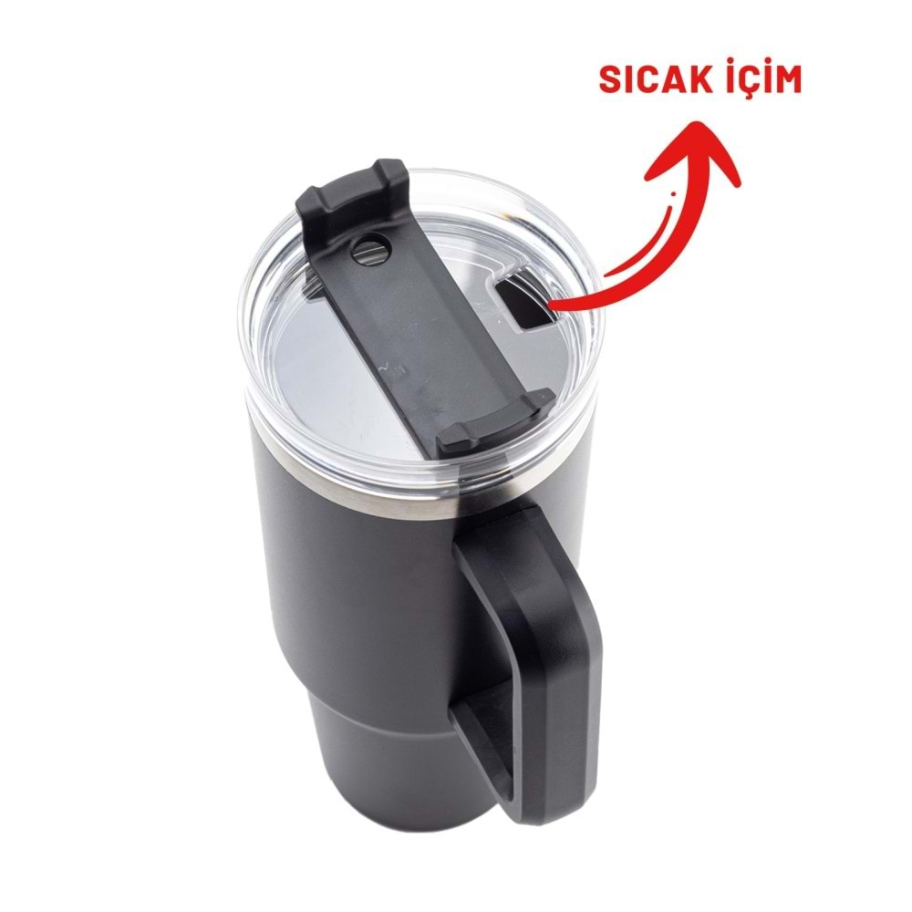 ADRASAN SİYAH 1200 ML TERMOS