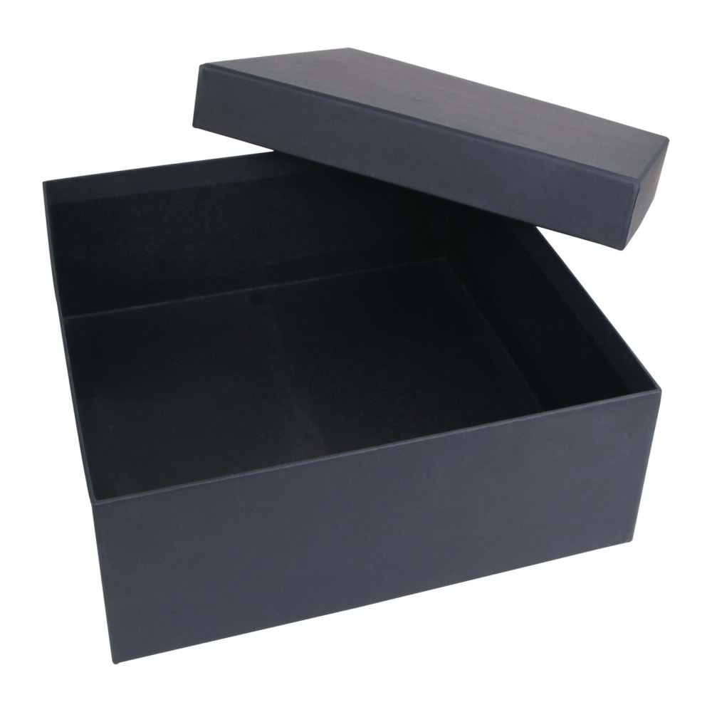 SEDİR SİYAH GEÇME KAPAK KUTU (30X30X10 CM)