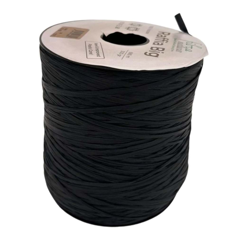 Çanta Aksesuar Himalaya Rafya Fibra Natura Raffia Big 119-03 (Siyah Renk )