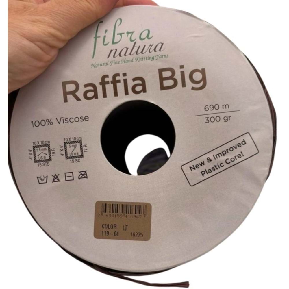 Çanta Aksesuar Himalaya Rafya Fibra Natura Raffia Big 119-04 (Acı Kahve Renk )