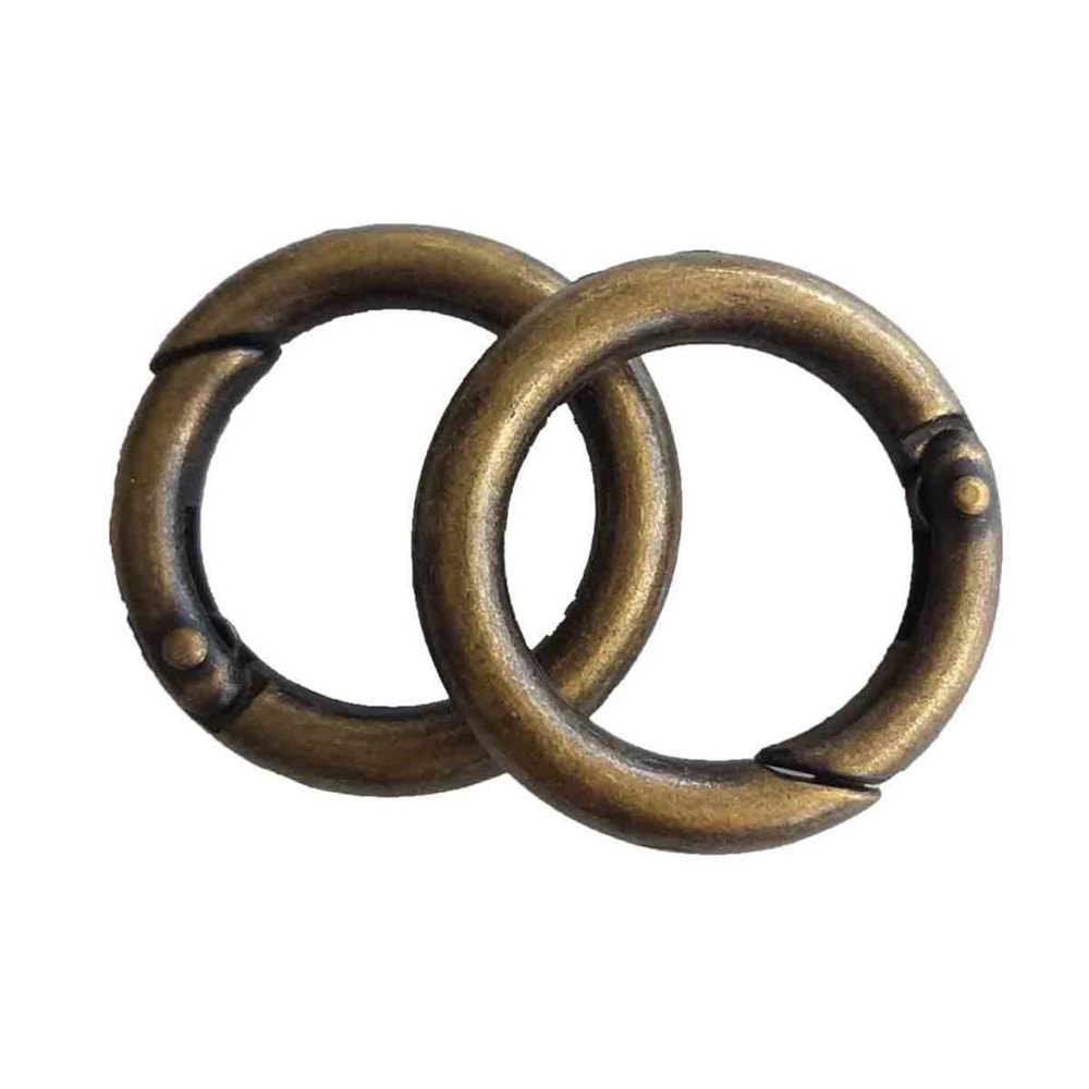 Çanta Aksesuar İkili 2.5 Cm Antik Renk Yaylı Halka Örgü Çanta İçin