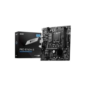 Msı Pro B760M-B DDR4 4800Mhz (OC) M.2 1700p mATX Anakart