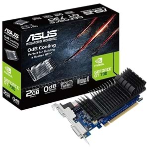 Asus GeForce GT730 GT730-SL-2GD5-BRK DDR5 2GB 64Bit NVIDIA DX12 Ekran Kartı