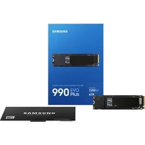 Samsung 4TB 990 EVO PLUS MZ-V9S4T0BW 7250-6300 MB-sn PCIe NVMe M.2 SSD Disk