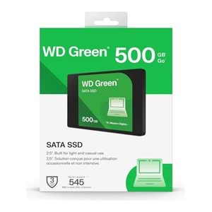 Wd 500GB Green 545-465MB-S Sata 3.0 WDS500G5G0A Ssd Harddisk