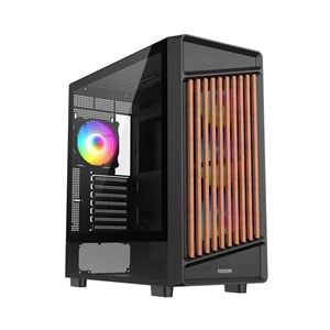 FAZEON F19 750W 80PLUS BRONZE 4x120mm ARGB Fanlı ATX Siyah Bilgisayar Kasası