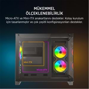 James Donkey Stark S700 750W Siyah Gaming Kasa